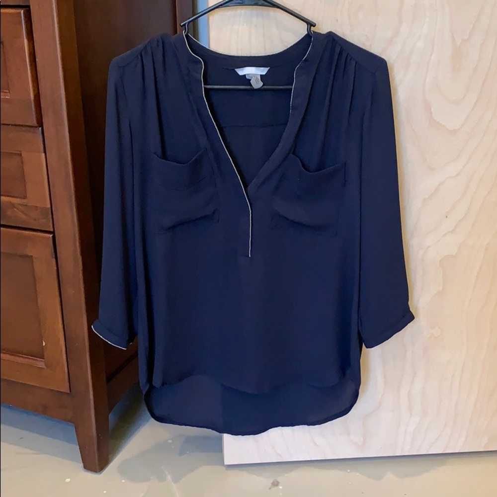 H&M navy blouse